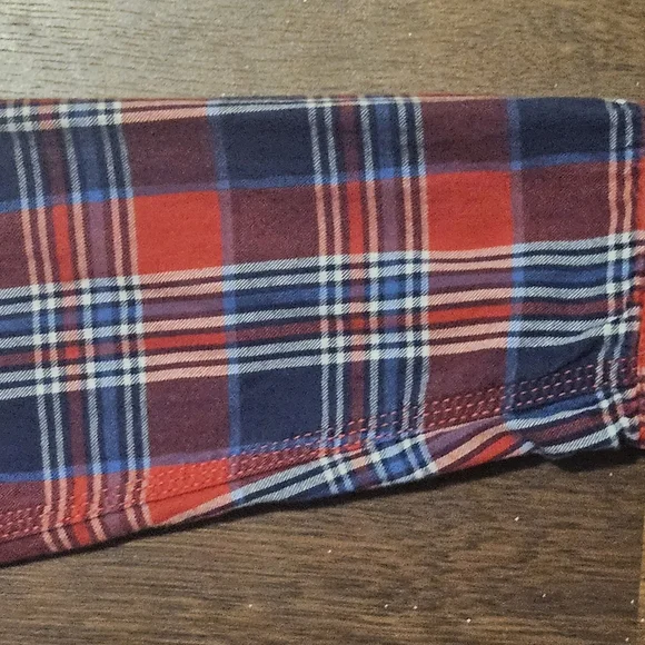 NAUTICA mens thin flannel long-sleeve Shirt SIZE LARGE MULTICOLOR LL30 - Picture 5 of 16